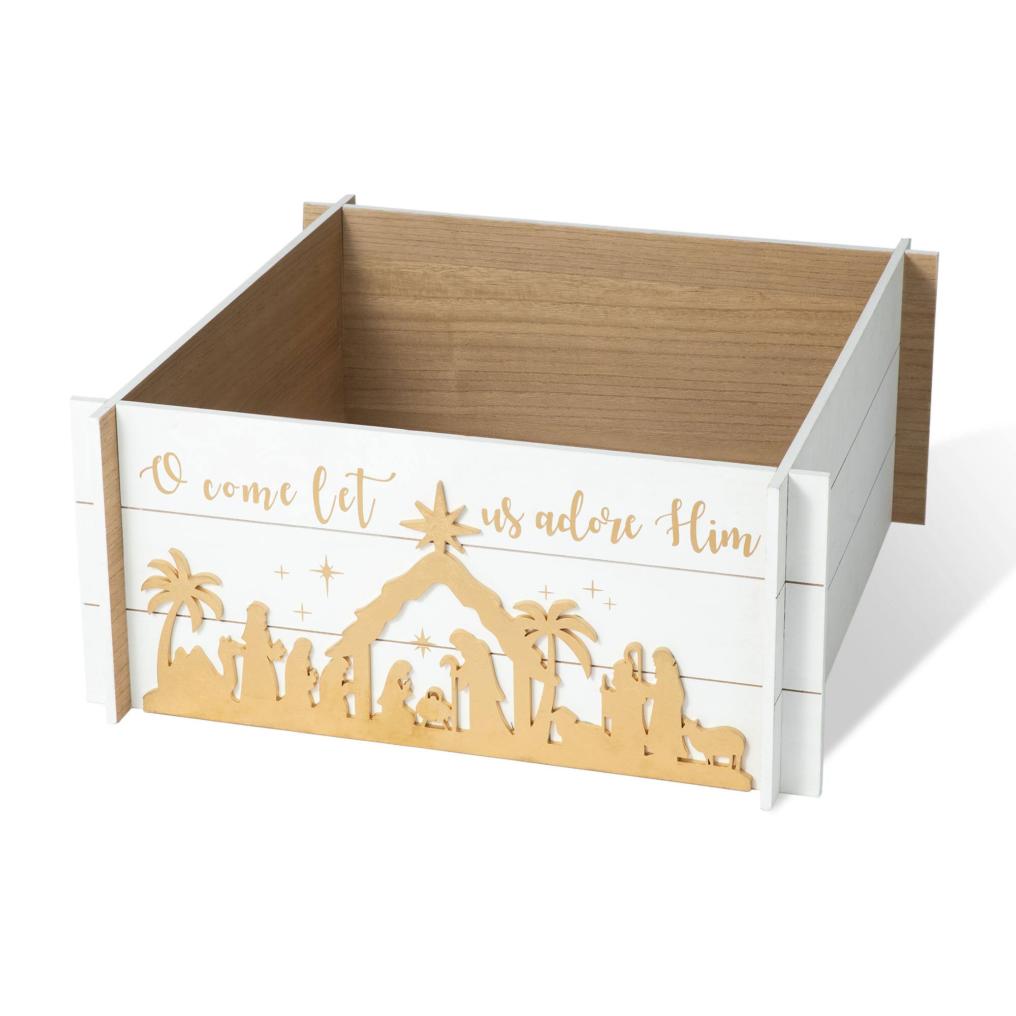 Glitzhome® 24" Nativity Scene Tree Collar